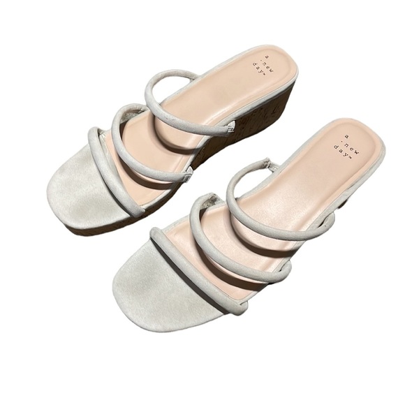 a new day cork wedge sandals size 11 - Picture 6 of 7
